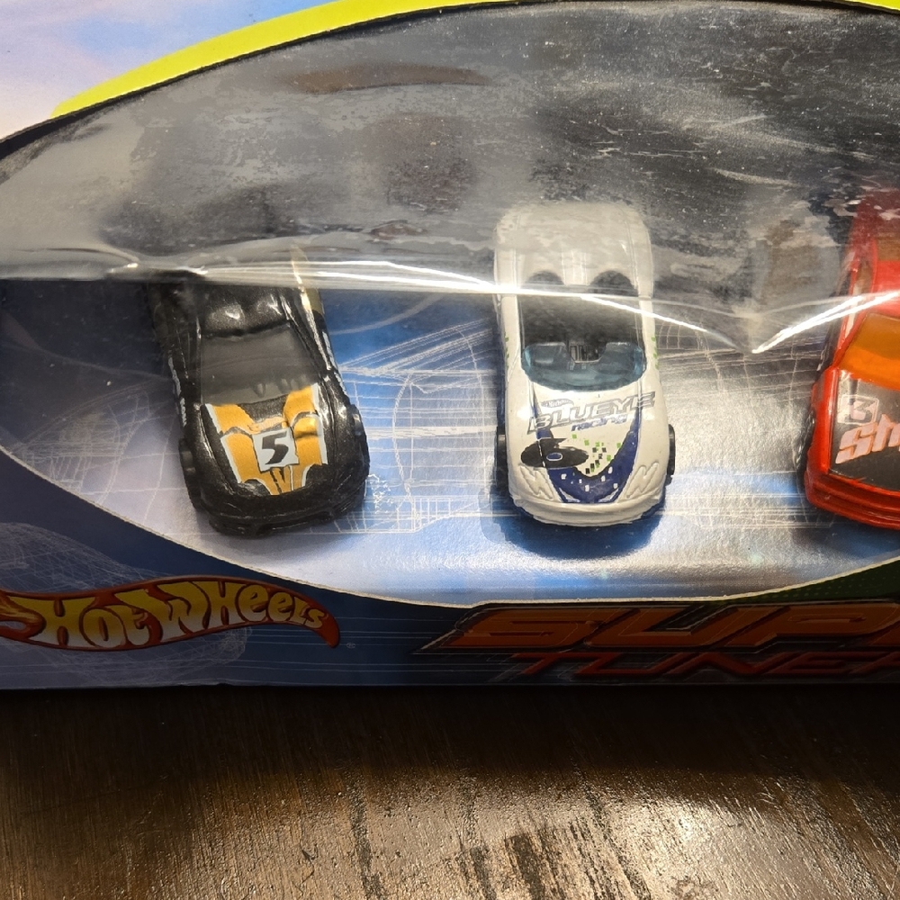 Hot Wheels Speed Racers Set - Black, White, and Orange